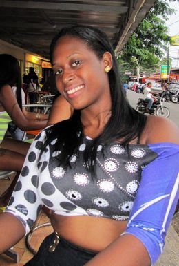 Hot and young black girlfriend on..